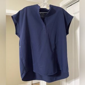navy figs scrub top